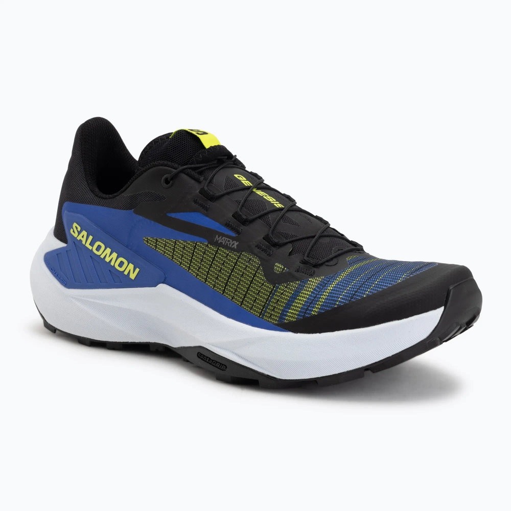 Кроссовки для бега Salomon Genesis black/acid lime/bluing