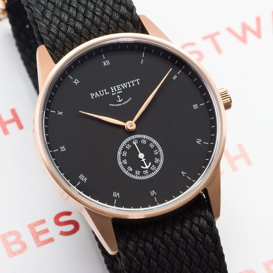 Унисекс немецкие часы Paul Hewitt, Signature Line PH-M1-R-B-21M