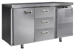 Стол морозильный Finist НХС-600-1/3 (боковой холодильный агрегат)