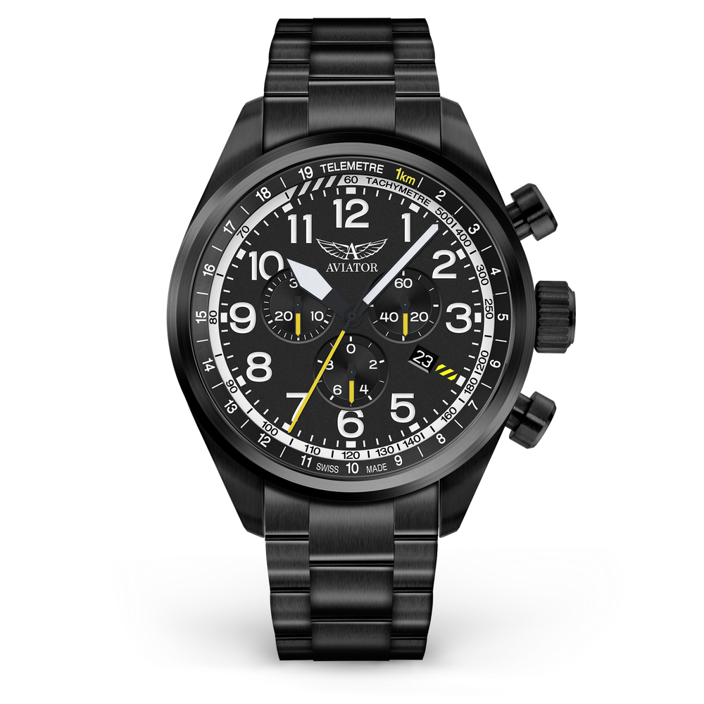 Чаcы кварцевые AVIATOR AIRACOBRA P45 CHRONO V.2.25.5.169.5 мужские