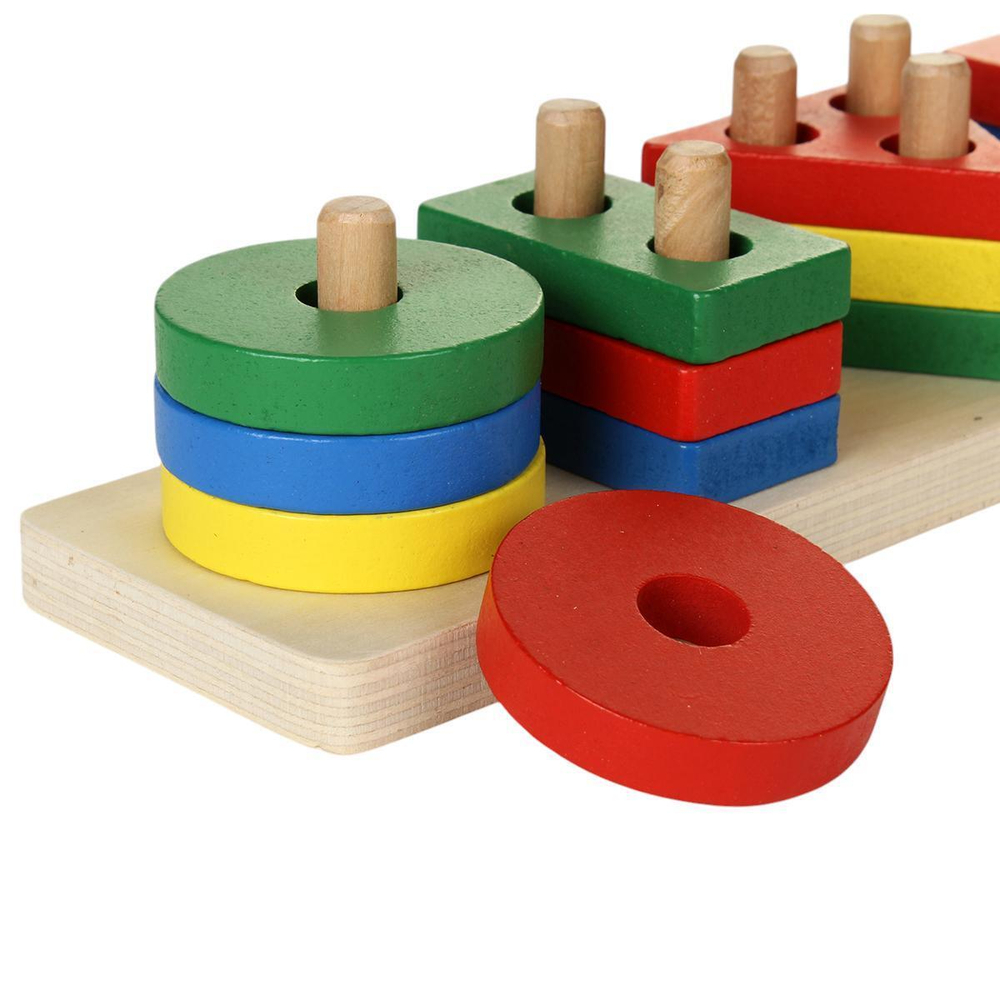 Развивающая игрушка деревянная Сортер гвозди 5 шт, C-41846