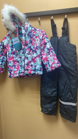 Комплект для девочки зимний "Льдинка треугольник ментол", на рост 98 см