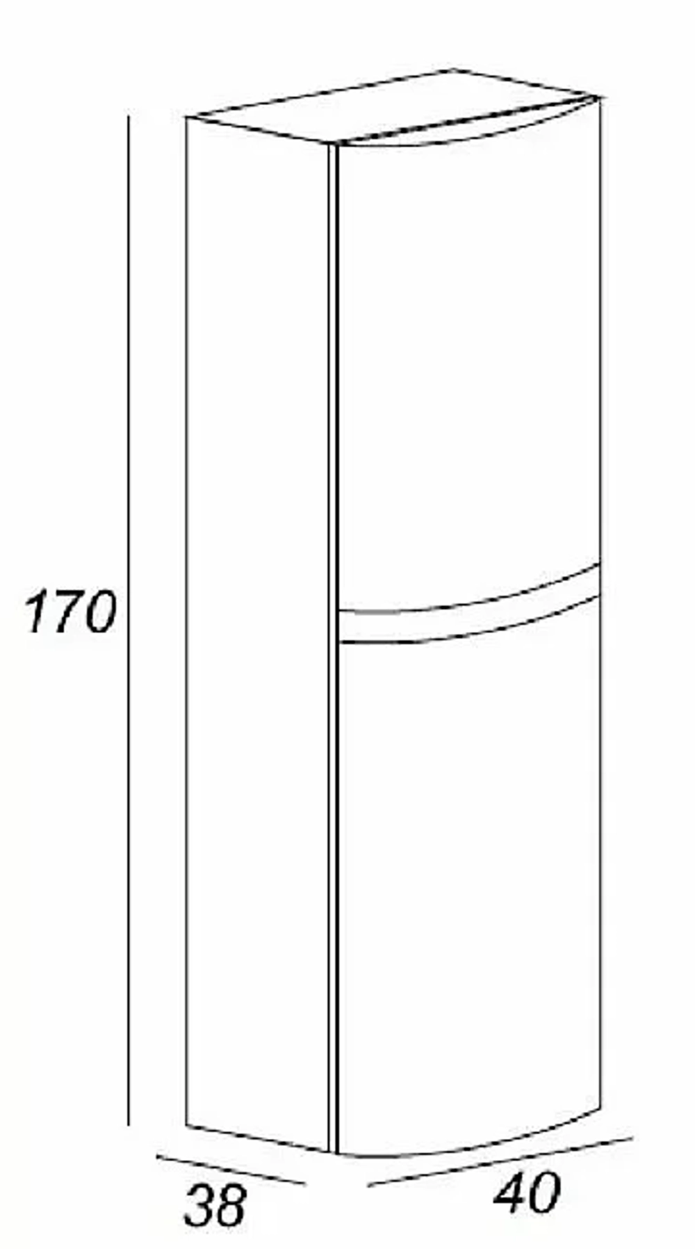 Колонна подвесная Cezares VAGUE 44327 Grigio talpa opaco