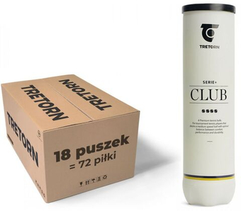 Упаковка теннисных мячей Tretorn Serie+ Club (white can) - 18 x 4B