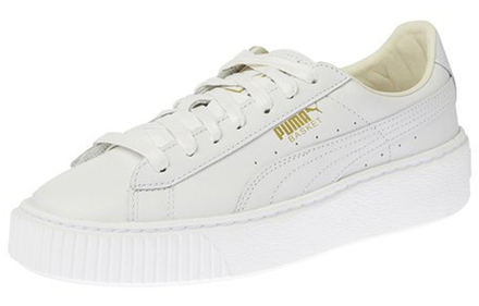 Кроссовки PUMA Basket Platform Core White Gold, 364040-04