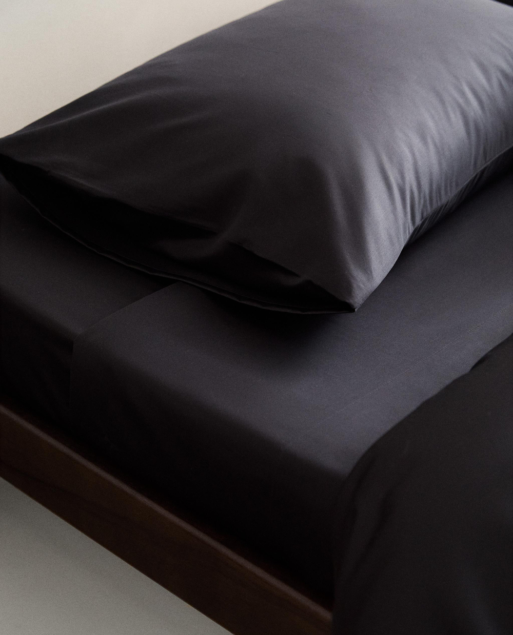 Простыня Zara Home сатин, хлопок 100%, однотонный, 1100/089 · арт. 1100/089