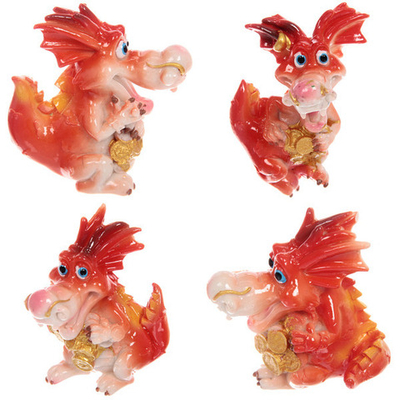 Магнит «Дракоша с деньгами» 8,5*5,5 см, микс