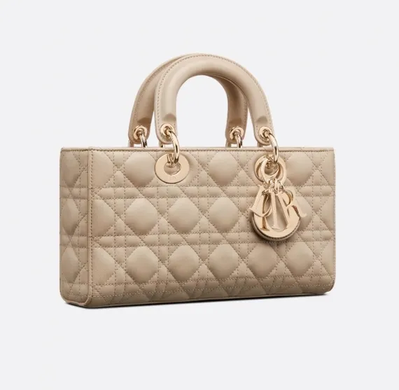 Сумка Dior Lady D-joy бежевый