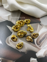Пуговицы в форме узелка золотистые Боттег.