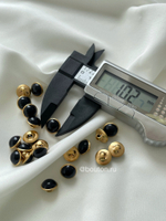 Пуговицы Золото черные