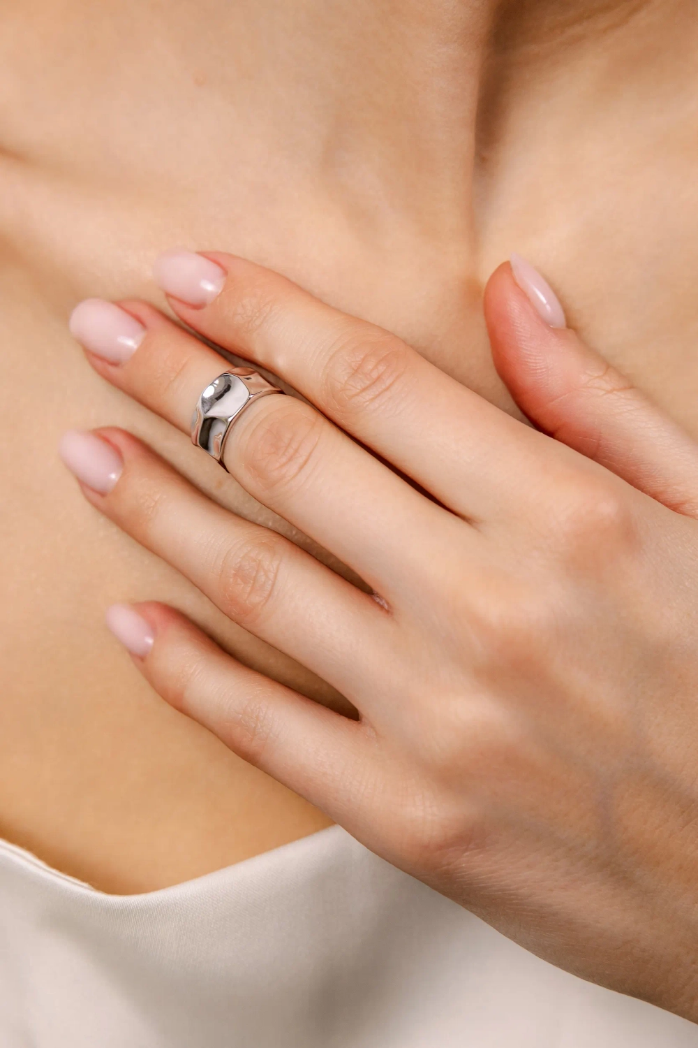 Фаланговое кольцо "Битое"