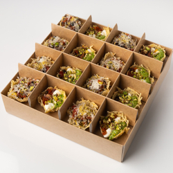 Бокс корзинок из пармезана с сальсой