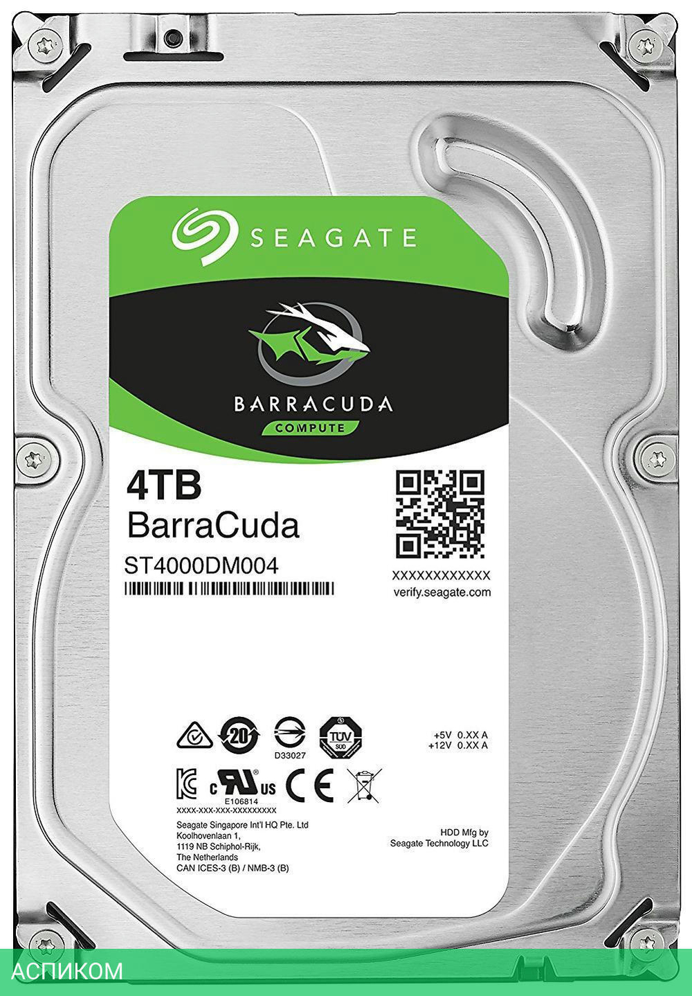 Жесткий диск Seagate Barracuda 4TB Pull (ST4000DM004)