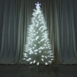 Ёлка светодиодная «Жемчужная» 210 см, ПВХ белый, цвет свечения-Белый/Теплый белый (270 веток) (T2118-210)