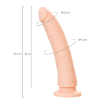 Телесный фаллоимитатор-реалистик 21,5см ToyFa RealStick Silicone Matt B 9420006