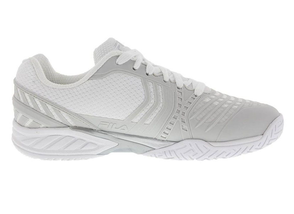 Женские теннисные кроссовки Fila Axilus 2 Energized W - white/metallic silver/white