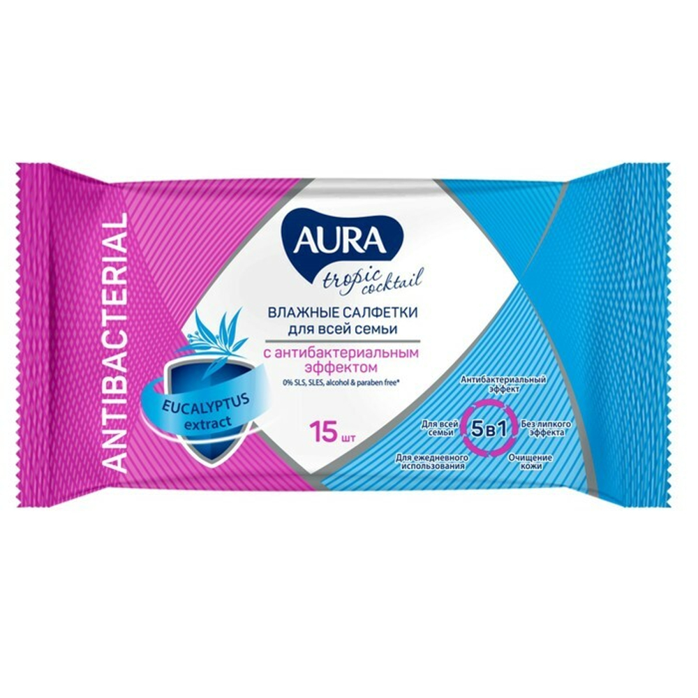 AURA Влажные гигиенические салфетки