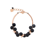 Браслет Coeur de Lion Black 4937/30-1300 цвет чёрный, золотой