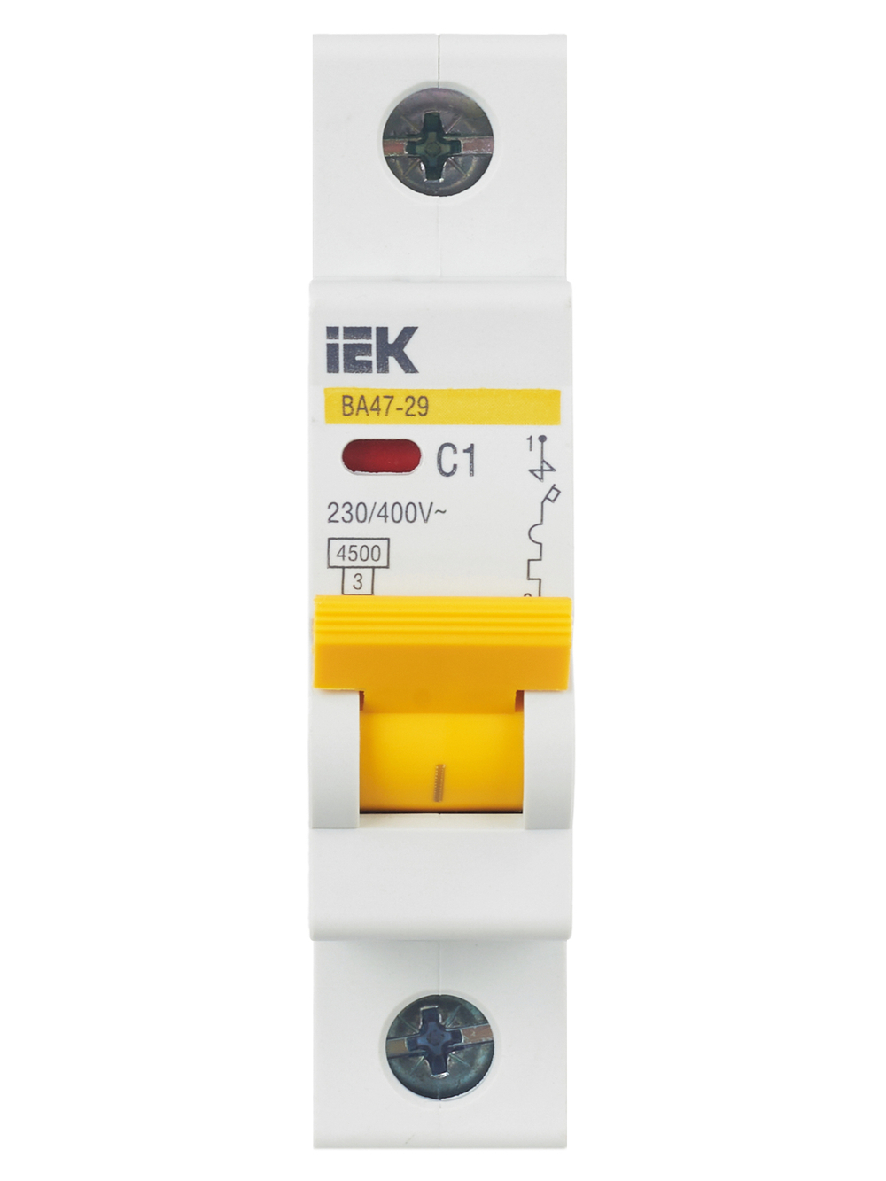 KARAT Автоматический выключатель ВА47-29 1P C 1А 4,5кА IEK