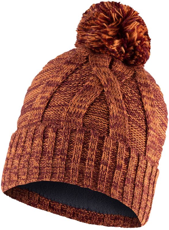 Шапка вязаная с флисом Buff Hat Knitted Polar Blein Maroon Фото 1