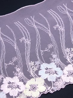 05-116 Вышивка на неэл. сетке 21 см, Рассвет, розовый/желтый/голубой