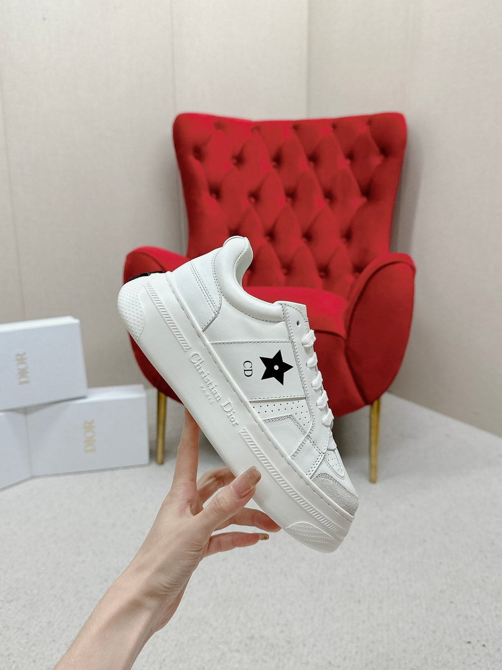 Christian Dior Star Platform Sneaker