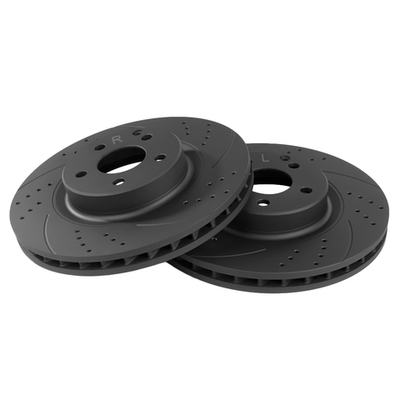 Диск тормозной передний перфорированный PRO-Line с покрытием (компл.2 шт) MB W211/C219/X204 /Vent.D=330mm GANZ GIJ10038S