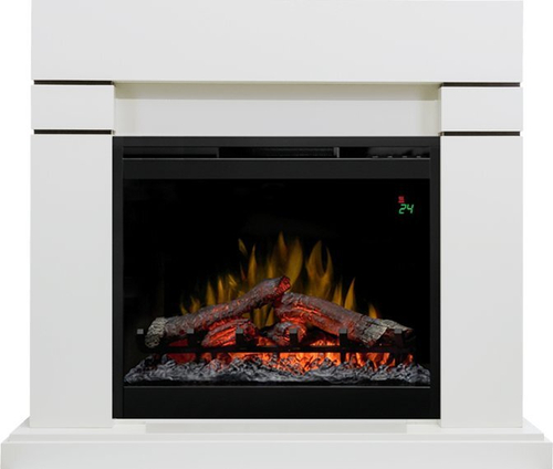 Каминокомплект Lindos - Алебастр (Высота 985мм) с очагом Symphony 26'' DF2624L-INT