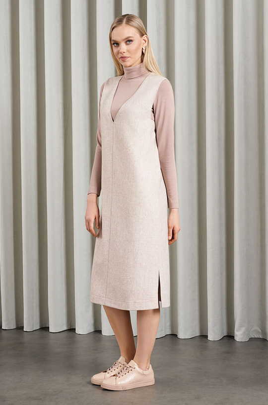 51515 Платье женское (бежевый меланж)