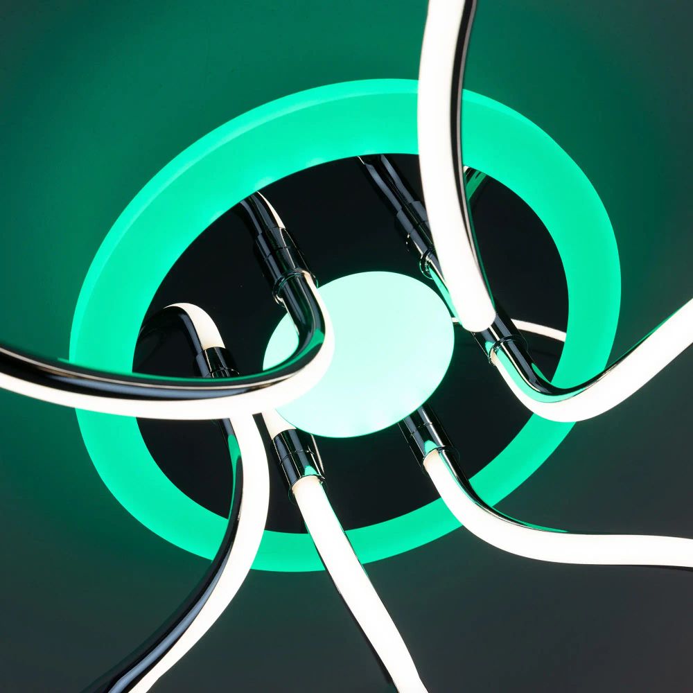 Citilux Джемини CL229261E LED RGB Люстра с пультом Хром