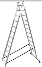 Лестница алюмин.  2секц* 12ступеней (3,42м-5,62м) / МОНТАЖНИК