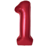 Шар фольгированный Цифра 1 101 см (Красный)