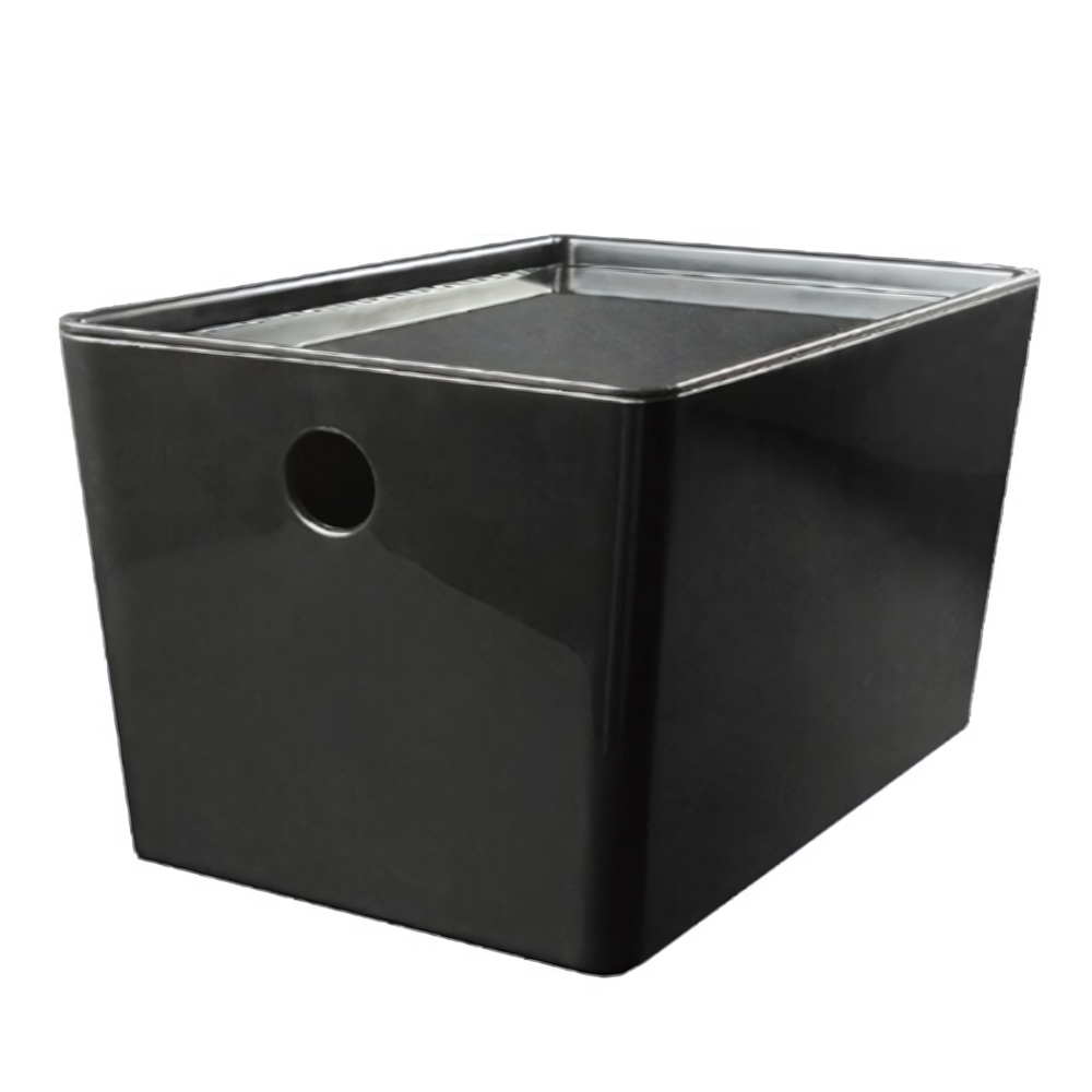 Контейнер VERSA M, 5,5 л. с крышкой, цвет прозрачный черный