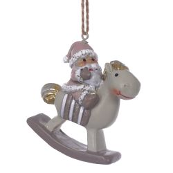 GAEM Фигурка декоративная подвесная "Ангел/Дед Мороз", L5,5 W2 H6 см, 4в.