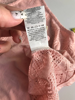 Топ ажурный, маркировка L, визуально на 48 размер