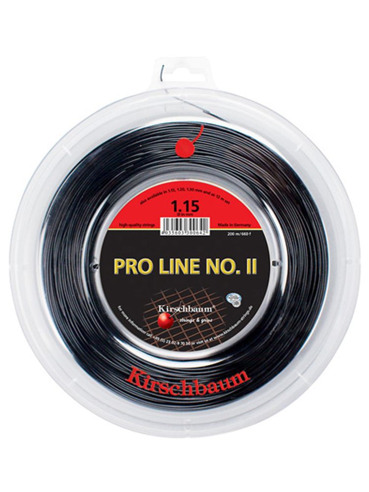 Струны теннисные Kirschbaum Pro Line No. II (200 m) - black
