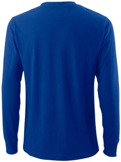 Мужская теннисная футболка теннисная Wilson Team II LS Tech Tee M - team royal