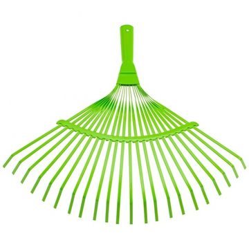 Грабли веерные стальные, 425 мм, 22 плоских зуба, эмалированные, без черенка Palisad 617705