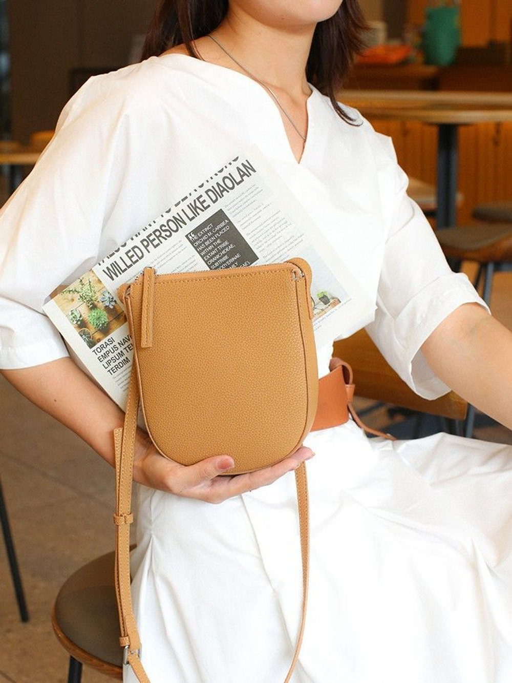 сумка женская натуральная кожа через плечо кросс боди маленькая