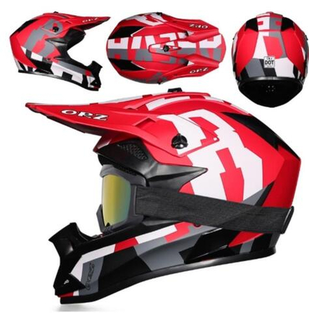 Шлем кроссовый Красн-бел XL