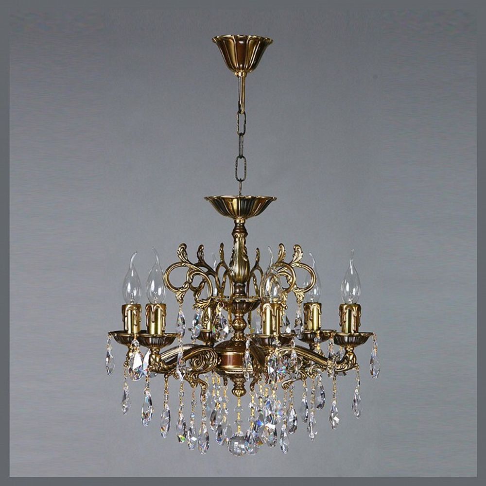 Подвесная люстра Ambiente by Brizzi Leon 2128/6 PB Tear Drop