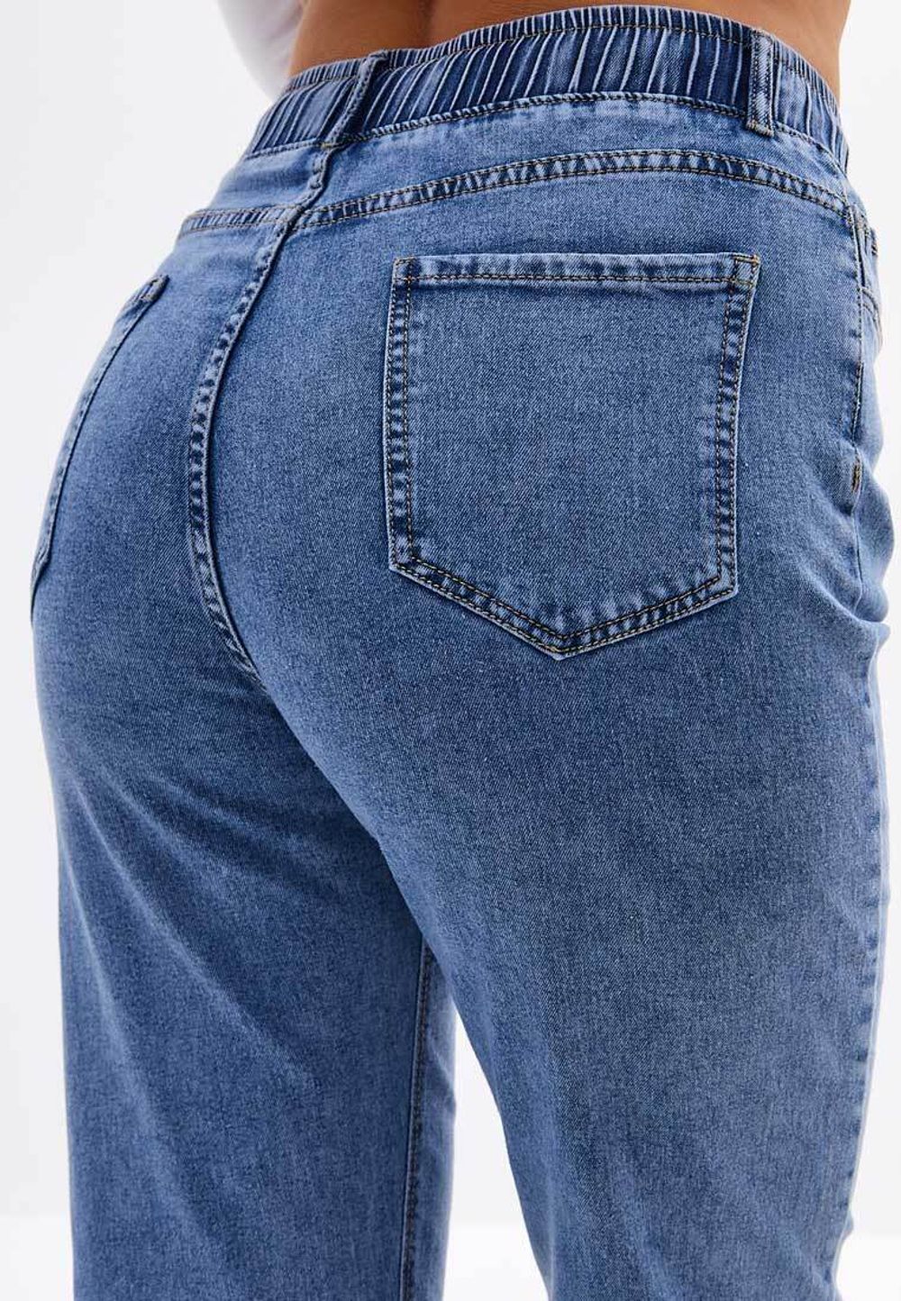 Джинсы на резинке больших размеров