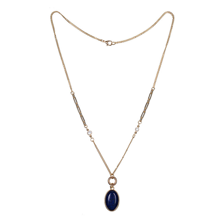 Колье Fiore Luna NATURAL LAPIS LN5152 BL/G