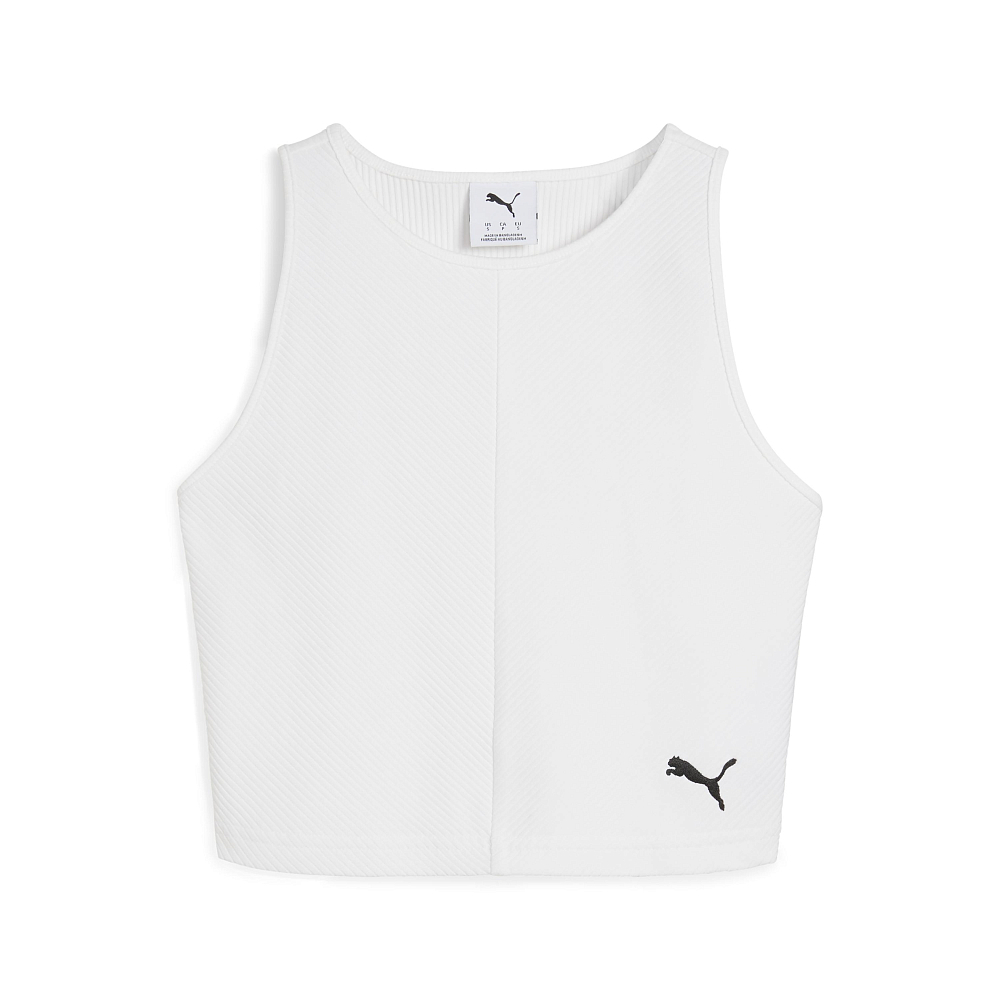 Женский топ PUMA WARDROBE ESS Ribbed Crop Top