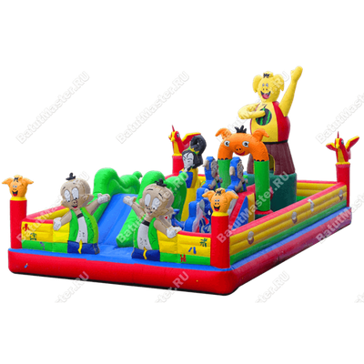 Коммерческий надувной батут "Озорные свинки"