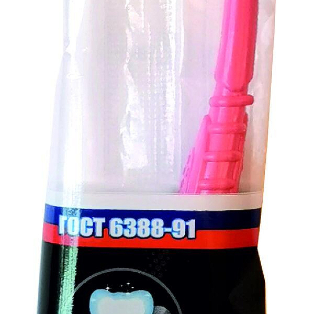 Зубная щетка ассорти «ЭКОНОМ», народная, жесткость средняя, в пакете с еврохолдером