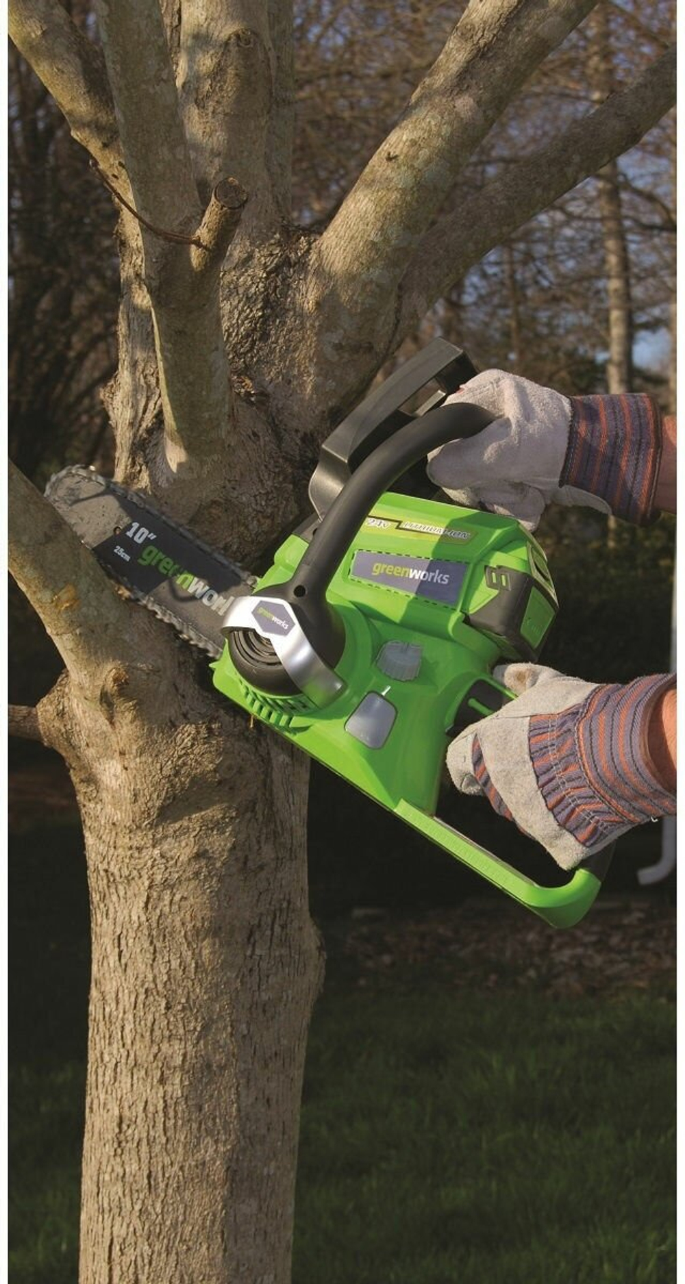 Аккумуляторная ударная дрель-шуруповерт Greenworks 3704107UA