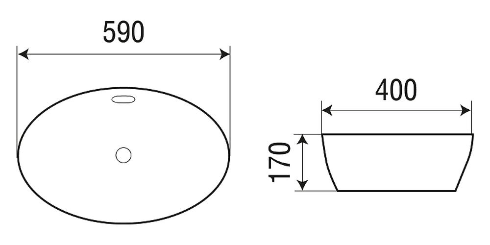 Раковина WeltWasser Deilbach 4028 59 10000004589 Белый глянец