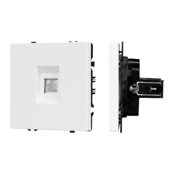 Механизм компьютерной розетки Arlight SCT-NOBE-MPC1-SFPL-WH (RJ-45, CAT6) 054304