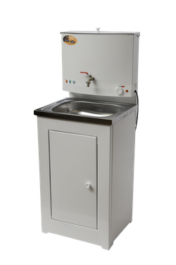 Умывальник дачный с подогревом "Люкс" ВИХРЬ, нержавейка, белый